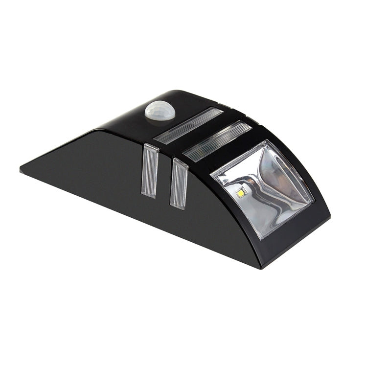 Lámpara solar de pared para exteriores de 80 LM, 6000-6500 K, con panel solar de 5 V y 0,5 W y luz blanca de 0,2 W.