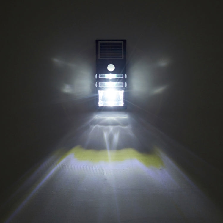 Lámpara solar de pared para exteriores de 80 LM, 6000-6500 K, con panel solar de 5 V y 0,5 W y luz blanca de 0,2 W.