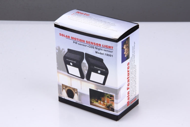 8 LEDs Solar Motion Sensor Wall Light with Solar Panel, 8 LEDs White Light - LYDARZ