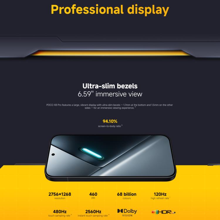 Xiaomi POCO X8 Pro Global 5G 12GB/512GB – Dimensity 8500-Ultra, HyperOS 3