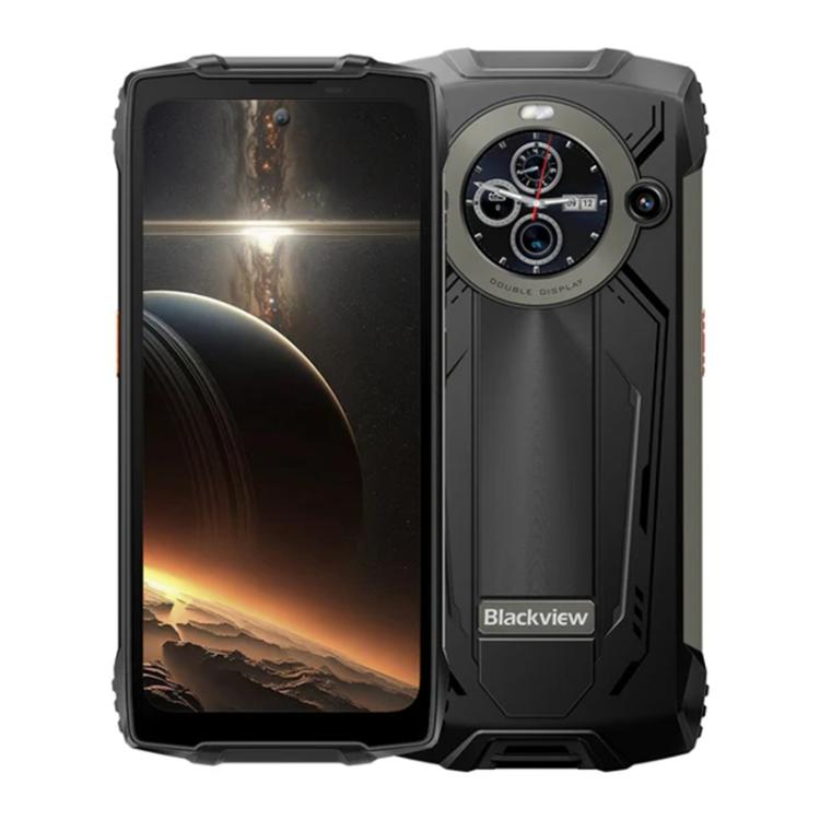 Blackview BV8200 Rugged Phone, 12GB+256GB, 6.5 inch 120Hz Main & 1.3" Secondary Display Android 14 MediaTek Helio G100