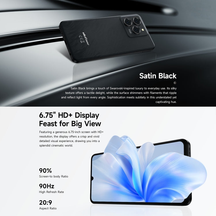 Ulefone Note 20 Pro, 4GB+128GB, Face ID & Side Fingerprint, 6000mAh, 6.75 inch Android 14 Unisoc T606 Octa Core