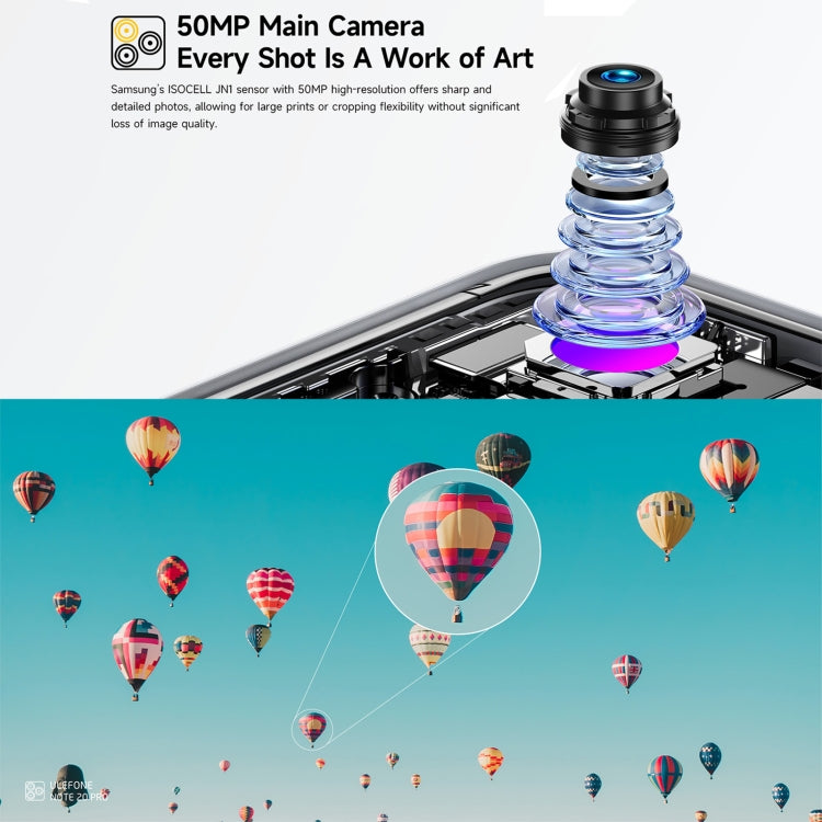 Ulefone Note 20 Pro, 4GB+128GB, Face ID & Side Fingerprint, 6000mAh, 6.75 inch Android 14 Unisoc T606 Octa Core