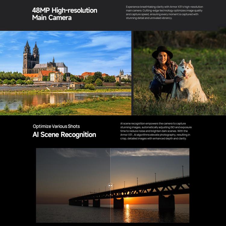 Ulefone Armor X31, 6GB+128GB, Night Vision, Rugged Phone, 6.56 inch Android 14 MediaTek Helio G91 Octa Core