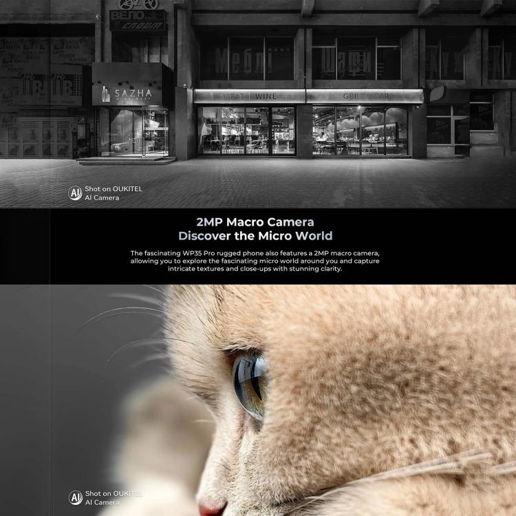 Oukitel WP35 Pro 5G Rugged Phone - 12GB+512GB, 6.6" MediaTek Dimensity 6300, NFC, OTG, 5G Connectivity