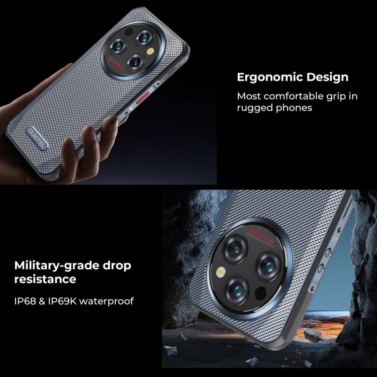 Oukitel WP35 Pro 5G Rugged Phone - 12GB+512GB, 6.6" MediaTek Dimensity 6300, NFC, OTG, 5G Connectivity