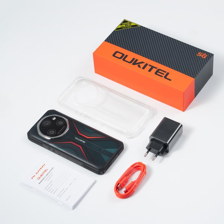Oukitel WP55 Pro 5G Rugged Phone, 16GB+512GB, 108MP Camera, Fingerprint Identification, 6.6 inch Android 15 MediaTek Dimensity 7025