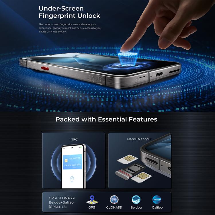 Oukitel WP200 Pro 5G Rugged Phone - 24GB RAM, 1TB Storage, 6.7" Screen, Android 15.0, MTK Dimensity 8200, NFC, OTG