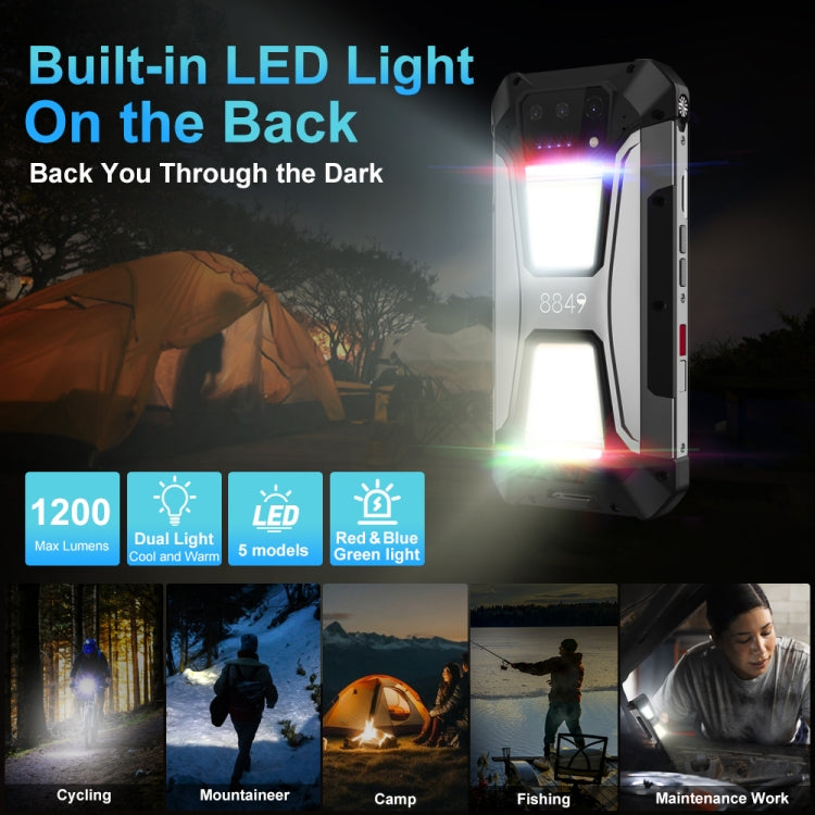Teléfono robusto Unihertz Tank 2 Pro con proyector de visión nocturna, 12 GB + 256 GB, pantalla de 6,79 pulgadas, Android 14 MTK6789 Octa Core, red 4G
