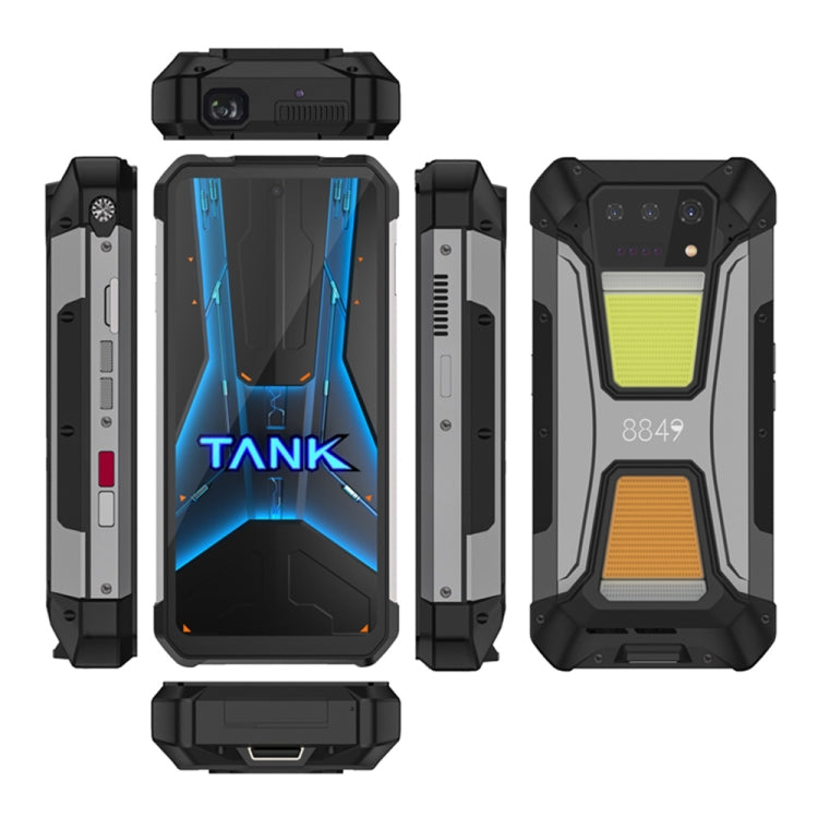 Teléfono robusto Unihertz Tank 2 Pro con proyector de visión nocturna, 12 GB + 256 GB, pantalla de 6,79 pulgadas, Android 14 MTK6789 Octa Core, red 4G