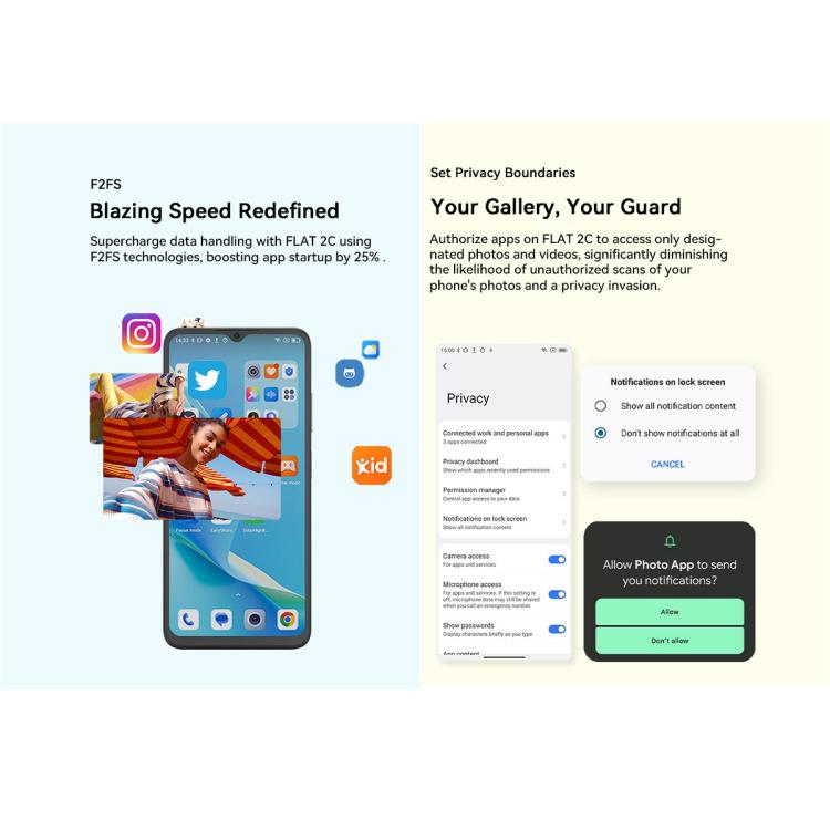 Blackview Oscal FLAT 2C 4G, 2GB+64GB, 6.56 inch Android 14 Unisoc SC9863A T603 Octa Core