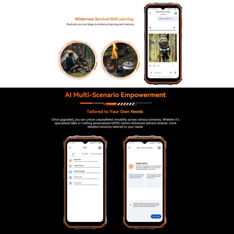 Blackview Oscal Marine 2 - 8GB RAM, 256GB Storage, 6.56 inch Display, Android 15, Unisoc UMS9230E T615 Octa Core, 4G Network, OTG, NFC