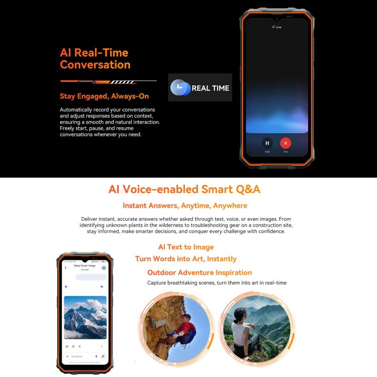 Blackview Oscal Marine 2 - 8GB RAM, 256GB Storage, 6.56 inch Display, Android 15, Unisoc UMS9230E T615 Octa Core, 4G Network, OTG, NFC