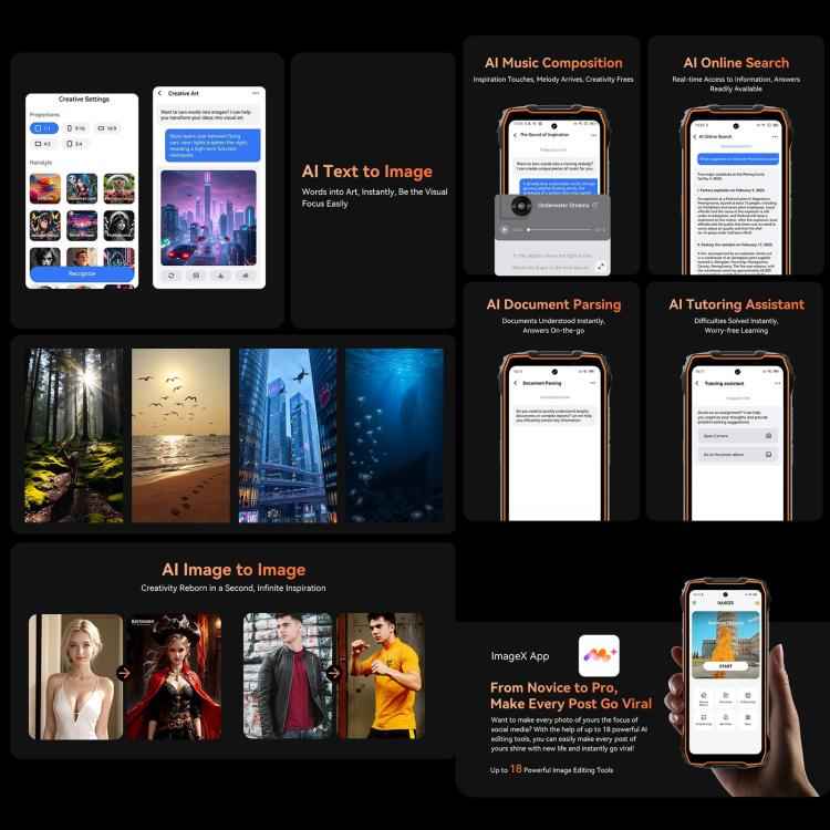 Blackview Oscal Pilot 3 5G Rugged Phone, 12GB+256GB, Night Vision Camera, 7500mAh, 6.56 inch Android 15 MediaTek Dimensity 6300