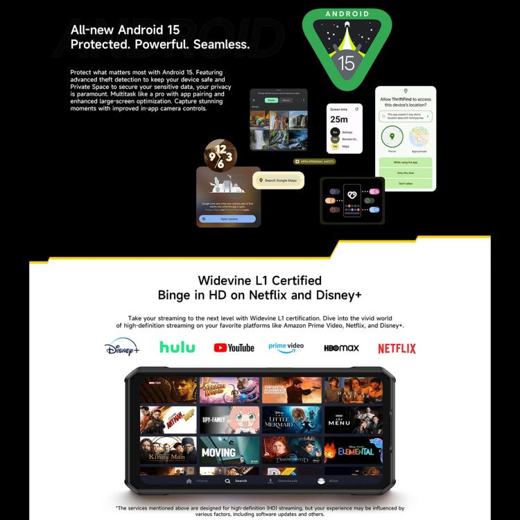 Ulefone Armor 30, 12GB+512GB, Night Vision, IP68/IP69K Rugged Phone, 6.95 inch Android 15 MediaTek Helio G100 Octa Core, Network: 4G, NFC, OTG, Armor 30