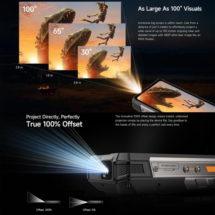 Ulefone Armor 34 Pro, 16GB+512GB, Night Vision, IP68/IP69K Rugged Phone, 6.95 inch Android 15 MediaTek Dimensity 7300 Octa Core, Network: 5G, NFC, OTG, Armor 34 Pro