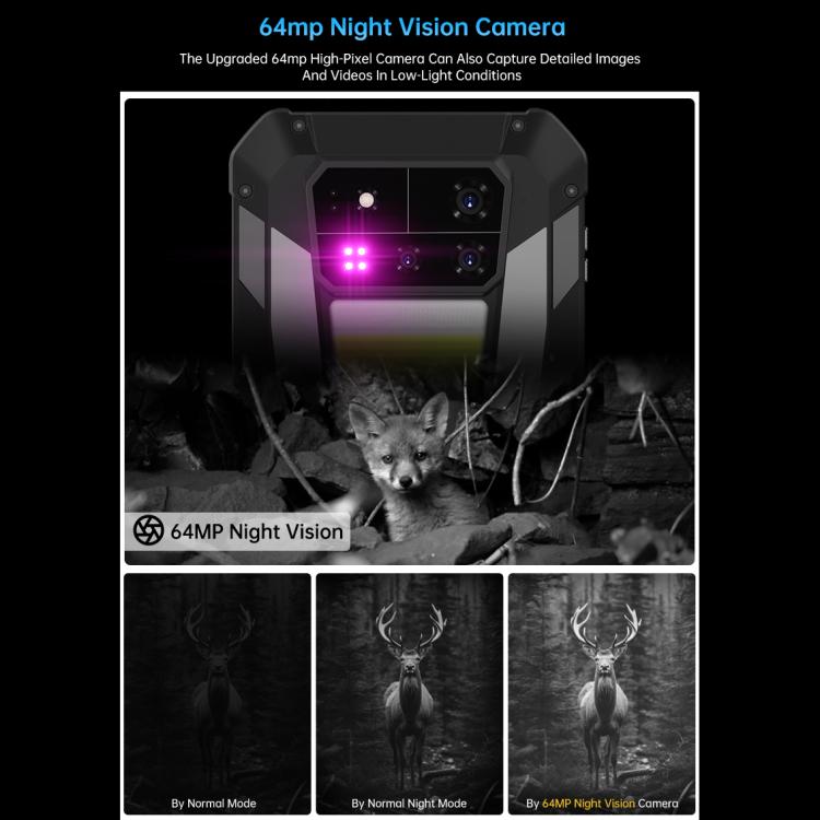 Unihertz Tank 4 Pro 5G Projector Rugged Phone, 16GB+512GB, Night Vision, 6.73 inch Android 13 Dimensity 8300 Octa Core