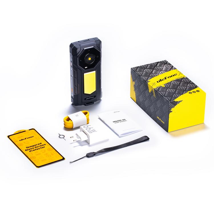 Teléfono robusto Ulefone Armor 33 - 12 GB + 512 GB, pantalla de 6,95 pulgadas, Android 15, MediaTek Helio G100, 4G, OTG, NFC, luz LED