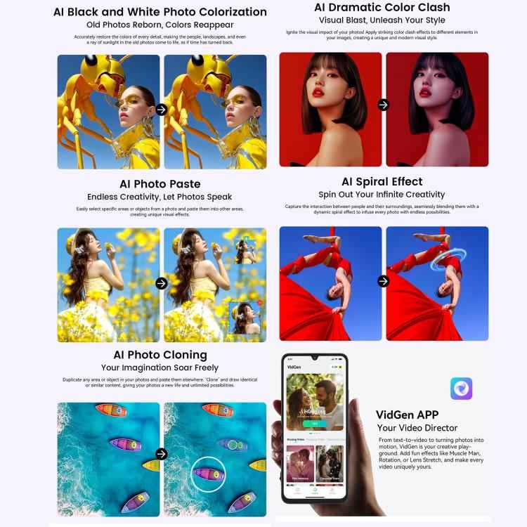 Blackview WAVE 9C, 4GB+128GB, 6.56 inch Android 15 Unisoc T603 SC9863A Octa Core