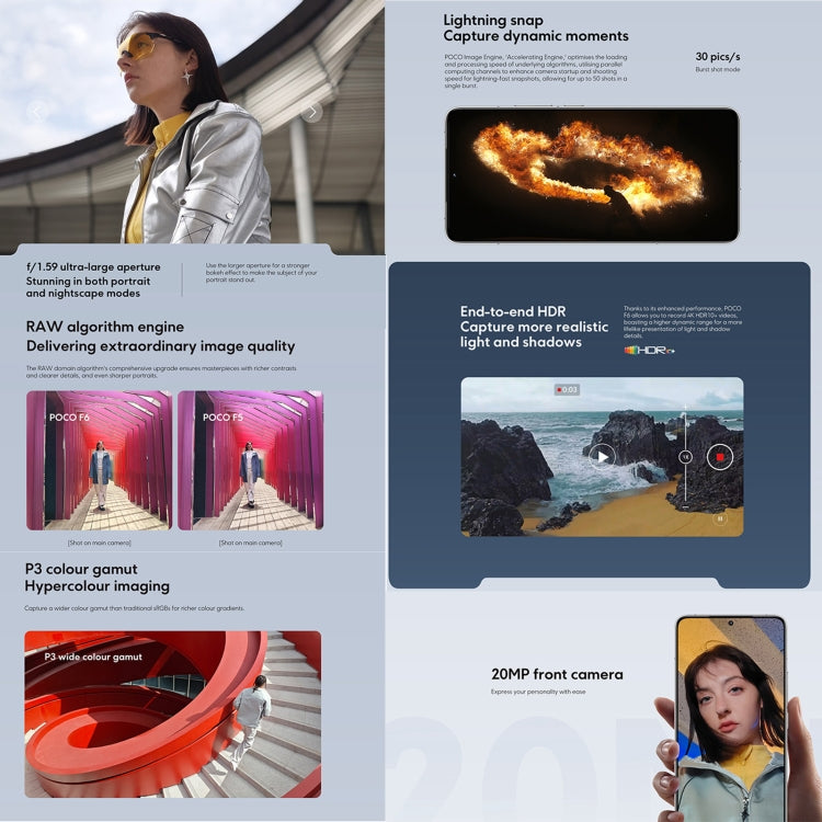 Xiaomi POCO F6 Global, 8GB+256GB, In-screen Fingerprint, 6.67 inch Xiaomi HyperOS Snapdragon 8s Gen 3 Octa Core