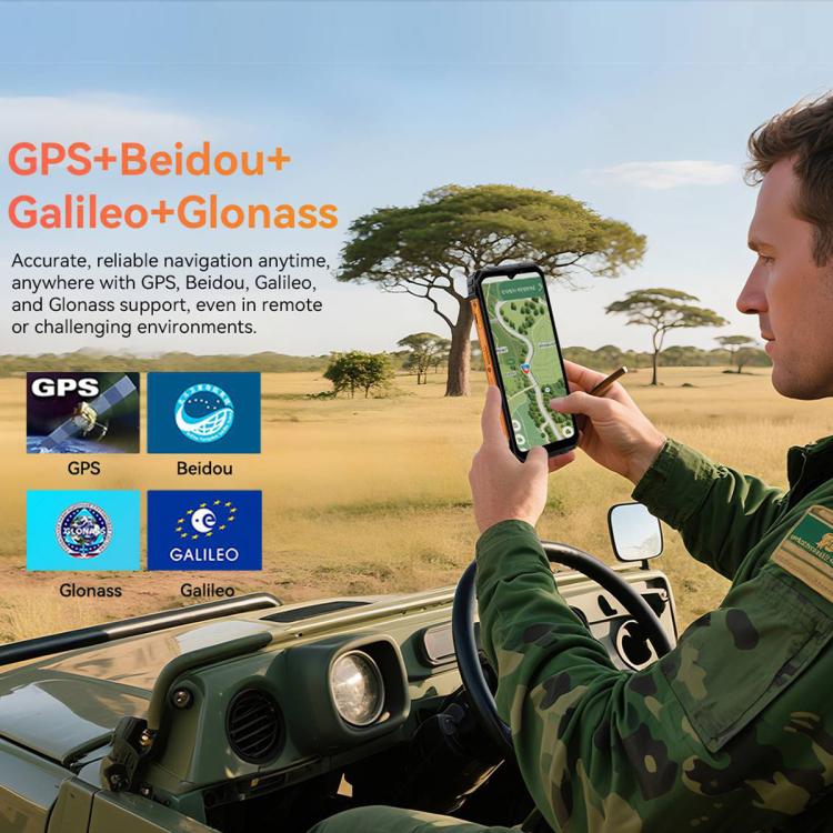 Blackview FORT 1 Smartphone - 6GB+256GB, 6.56 inch Display, Android 15, Unisoc UMS9230E T615 Octa Core, 4G Network, OTG, NFC