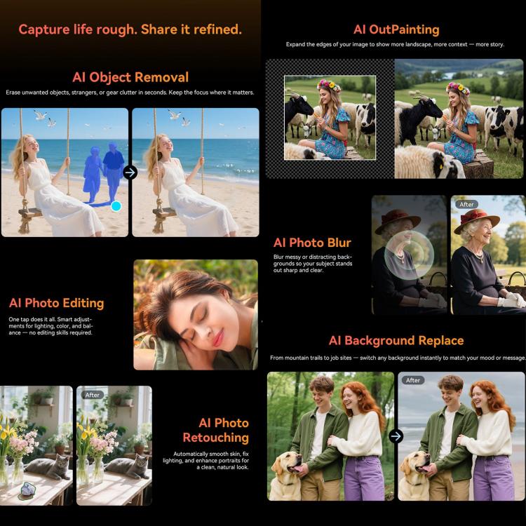 Blackview FORT 1 Smartphone - 6GB+256GB, 6.56 inch Display, Android 15, Unisoc UMS9230E T615 Octa Core, 4G Network, OTG, NFC