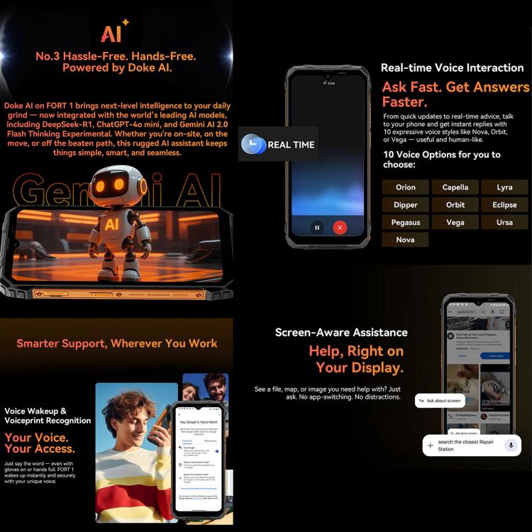 Blackview FORT 1, 4GB+128GB, 6.56 inch 10000mAh Android 15 Unisoc UMS9230E