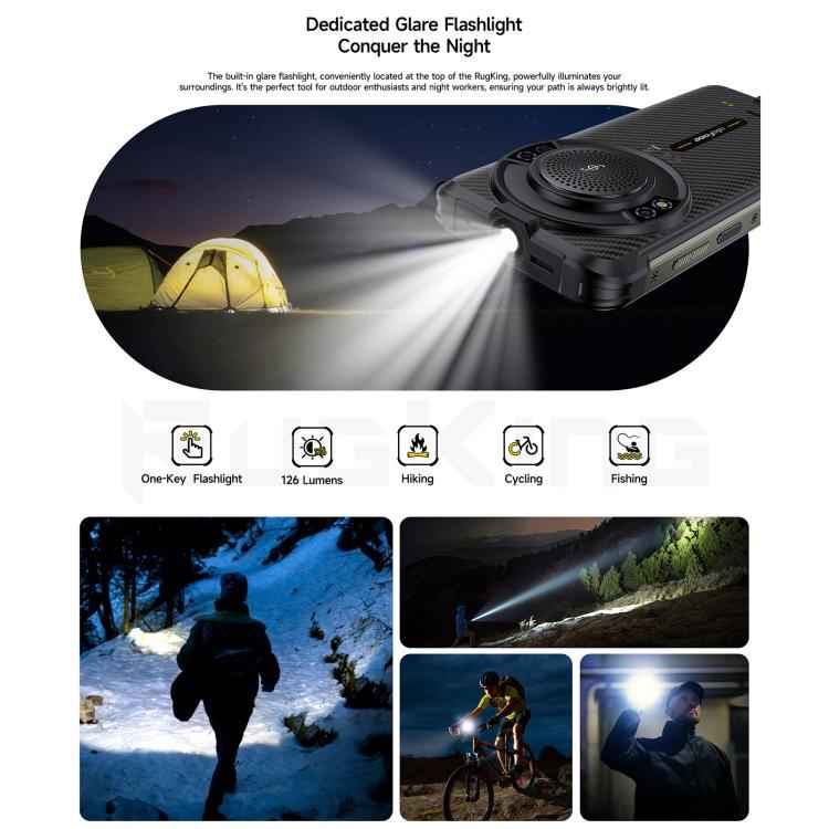 Ulefone RugKing 4G, 8GB+256GB, IP68/IP69K Rugged Phone, 5.99 inch Android 15 Unisoc T7255 Octa Core