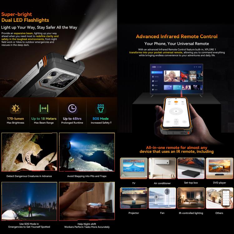 Blackview XPLORE 1, 12GB+256GB, 6.78 inch Android 15 , Network: 5G, OTG, NFC, XPLORE 1 12GB+256GB
