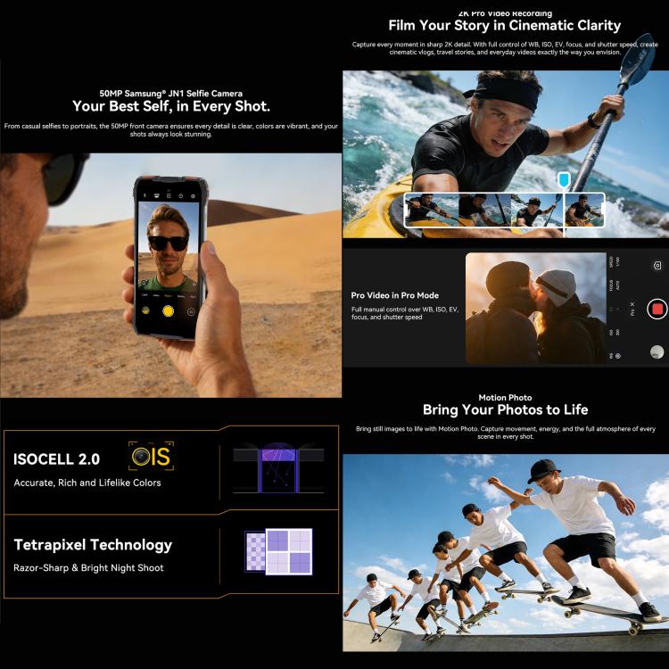 Blackview ROCK 3 4G Rugged Phone 8GB/256GB – Thermal Imager, Helio G100, NFC