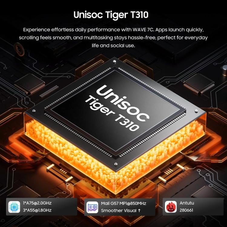 Blackview WAVE 7C 4G 4GB/128GB – 6.56" Android 16, Unisoc T310, OTG
