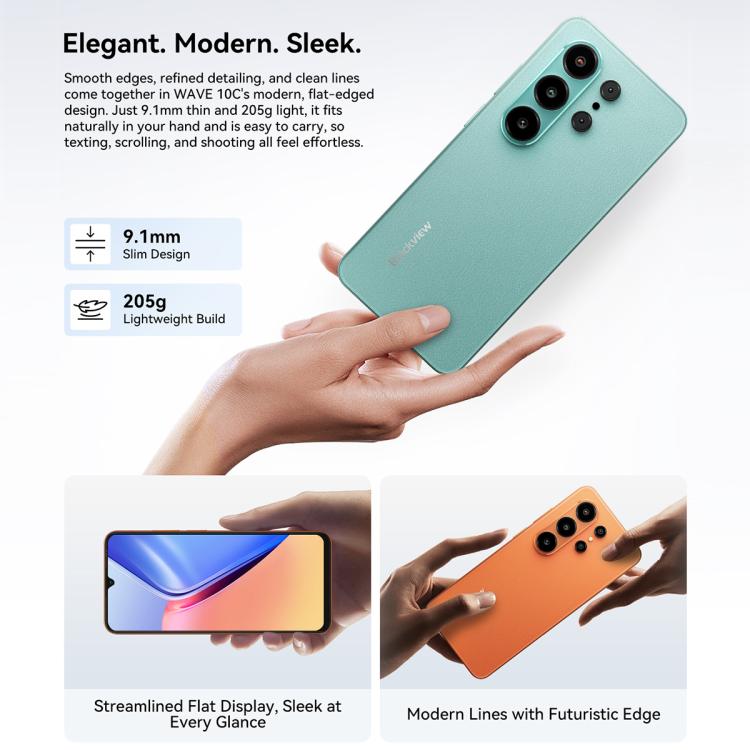 Blackview WAVE 10C 4G 4GB/32GB – 6.88" Android 16, Unisoc T310, OTG