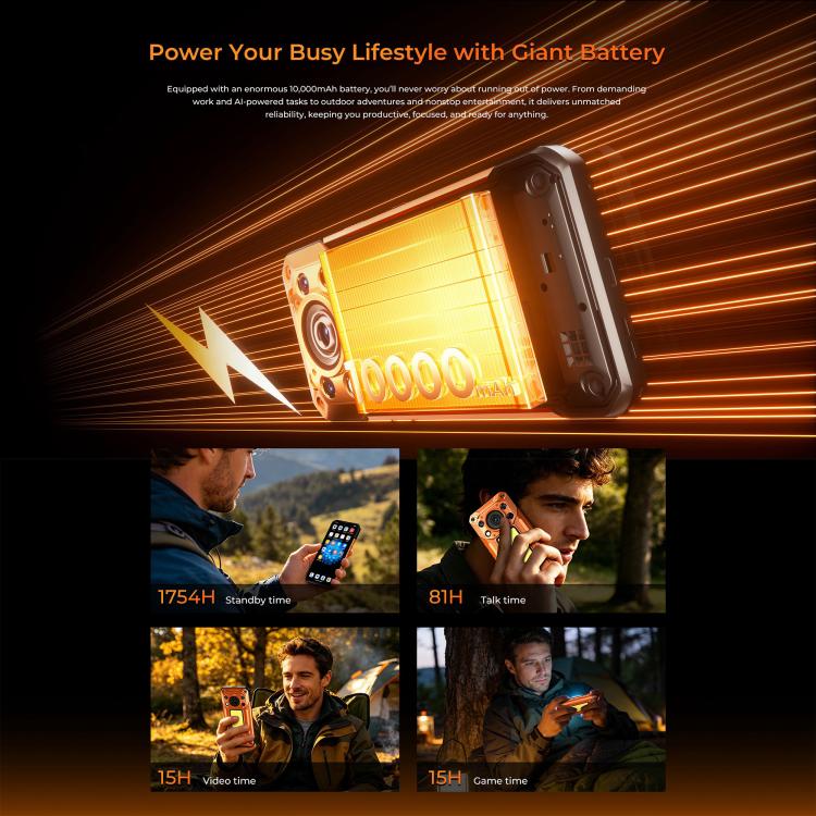 Oukitel WP500 Rugged Phone, 12GB+1TB, 108MP Camera, Night Vision, Fingerprint Identification, 6.78 inch Android 16 MTK Dimensity 8300 Octa Core, NFC, OTG, Network: 5G, WP500