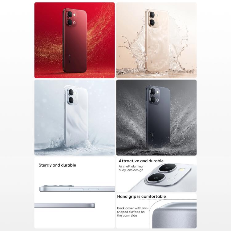 vivo Y500i, 12GB+256GB, Side Fingerprint, 6.75 inch Android 16 OriginOS 6 Snapdragon 4 Gen Octa Core, OTG, NFC, Network: 5G, 12GB+256GB