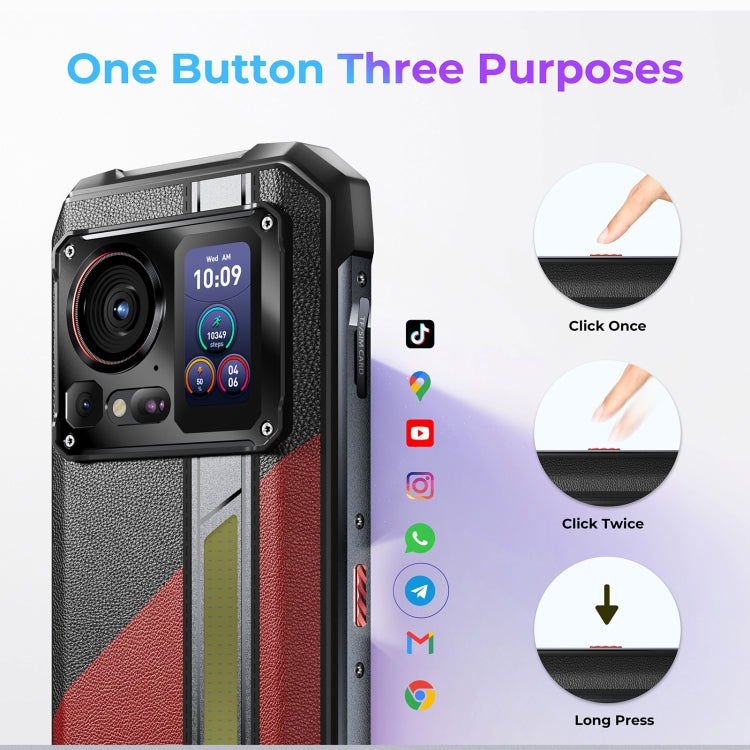 HOTWAV Hyper 7 Pro Rugged Phone - 16GB RAM, 256GB Storage, 10800mAh Battery, 6.6" Android 14, MediaTek Dimensity 7050, 5G Connectivity, OTG, NFC for Ultimate Durability