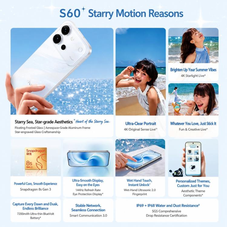 vivo S60 5G 12GB/256GB | Snapdragon 8s Gen 3, OriginOS 6, Support Google Play