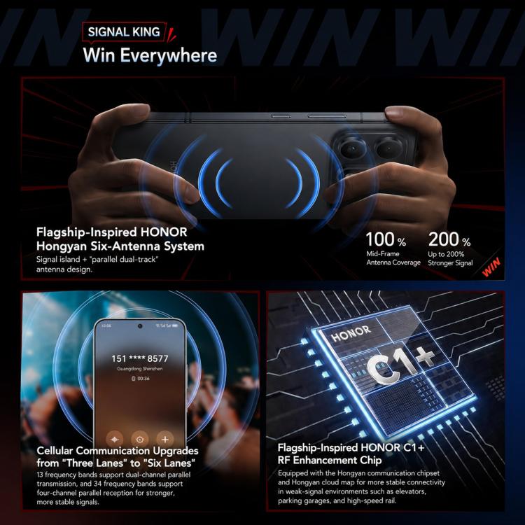 Honor WIN Turbo, 12GB+512GB, 10000mAh Battery, 6.79 inch MagicOS 10.0 / Android 16 Dimensity 8500 Racing Edition Octa Core, Network: 5G, NFC, OTG, 12GB+512GB