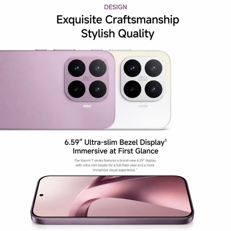 Xiaomi 17T, 12GB+512GB, Screen Fingerprint, 6.59 inch Xiaomi HyperOS 3 Dimensity 8500-Ultra Octa-Core, NFC, Network: 5G, 12GB+512GB