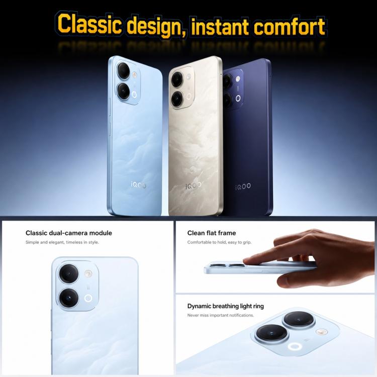 vivo iQOO Z11i, 8GB+256GB, 6.74 inch Android 16 OriginOS 6 Snapdragon 4 Gen 2 Octa Core, OTG, NFC, Network: 5G, 8GB+256GB