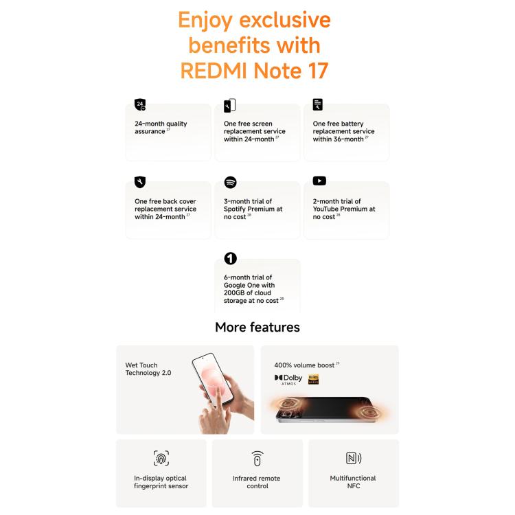 Xiaomi Redmi Note 17 Pro Max Global 5G 12GB/256GB – Snapdragon 6 Gen 5, HyperOS 3