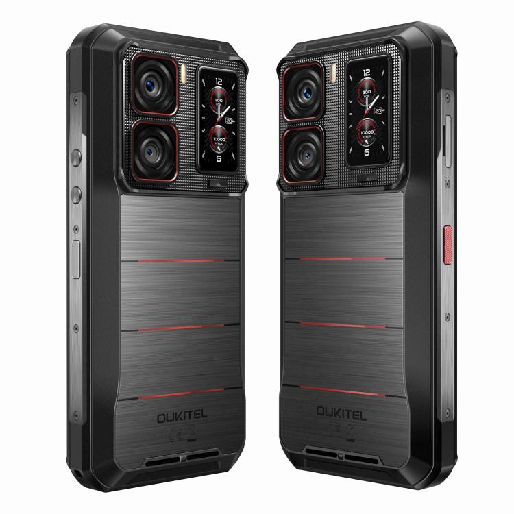 Teléfono robusto Oukitel WP300 5G con reloj, 12 GB + 512 GB, pantalla de 6,8 pulgadas, Android 15, MediaTek Dimensity 7050 Octa Core, NFC, OTG
