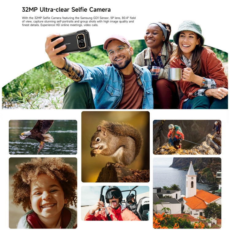 Ulefone Armor 27 Pro Rugged Phone, 12GB+256GB, Night Vision, 10600mAh, 6.78 inch Android 14 MediaTek Dimensity 6300 Octa Core