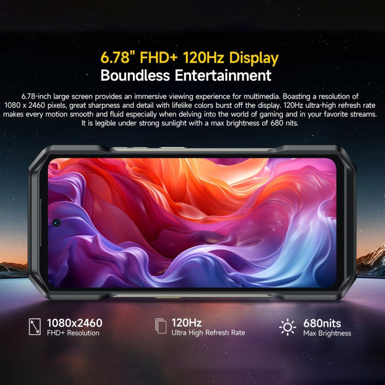 Ulefone Armor 27 Pro Rugged Phone, 12GB+256GB, Night Vision, 10600mAh, 6.78 inch Android 14 MediaTek Dimensity 6300 Octa Core