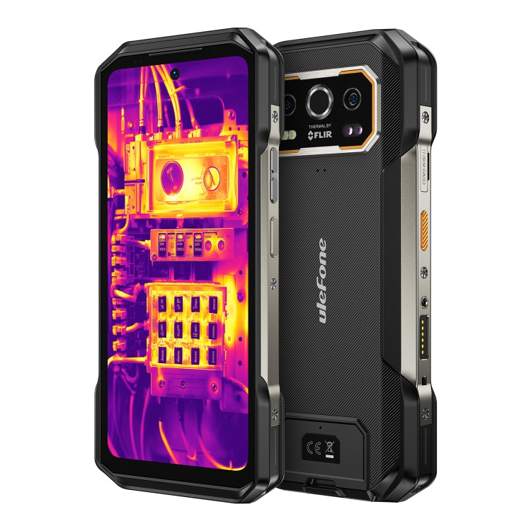 Ulefone Armor 27T Pro Rugged Phone with Thermal Imaging, 12GB RAM, 256GB Storage, Night Vision, 10600mAh Battery, 6.78-inch Display, Android 14, 5G Network, NFC, MediaTek Dimensity 6300