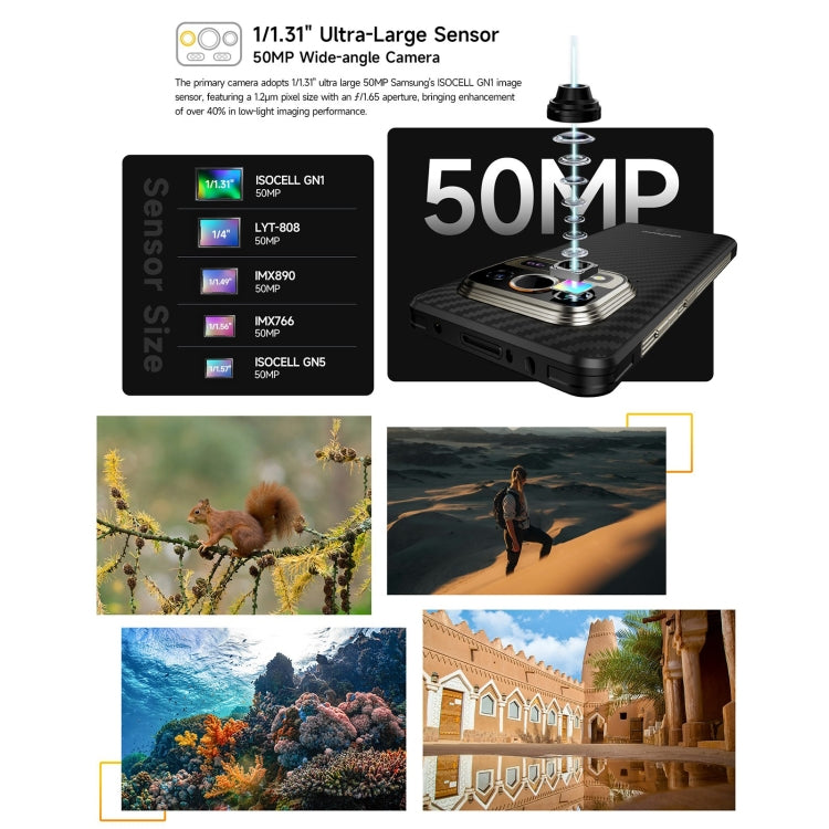 Ulefone Armor 25T Rugged Phone, 6GB+256GB, Thermal Imaging, 6.78 inch Android 14 MediaTek Helio G99 Octa Core