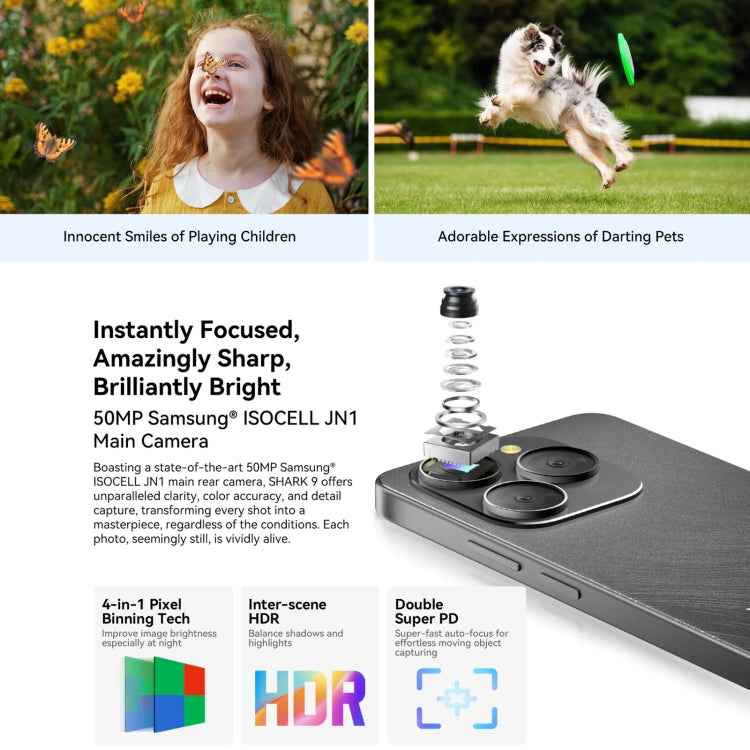 Blackview SHARK 9 5G, 8GB+256GB, 6.67 inch Android 14 Unisoc T820