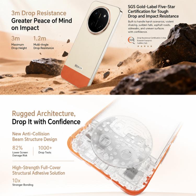 Honor X80 Pro Max, 8GB+512GB, Screen Fingerprint, 6.8 inch MagicOS 10.0 Snapdragon 6 Gen 5 Octa Core, Network: 5G, NFC, OTG, 8GB+512GB