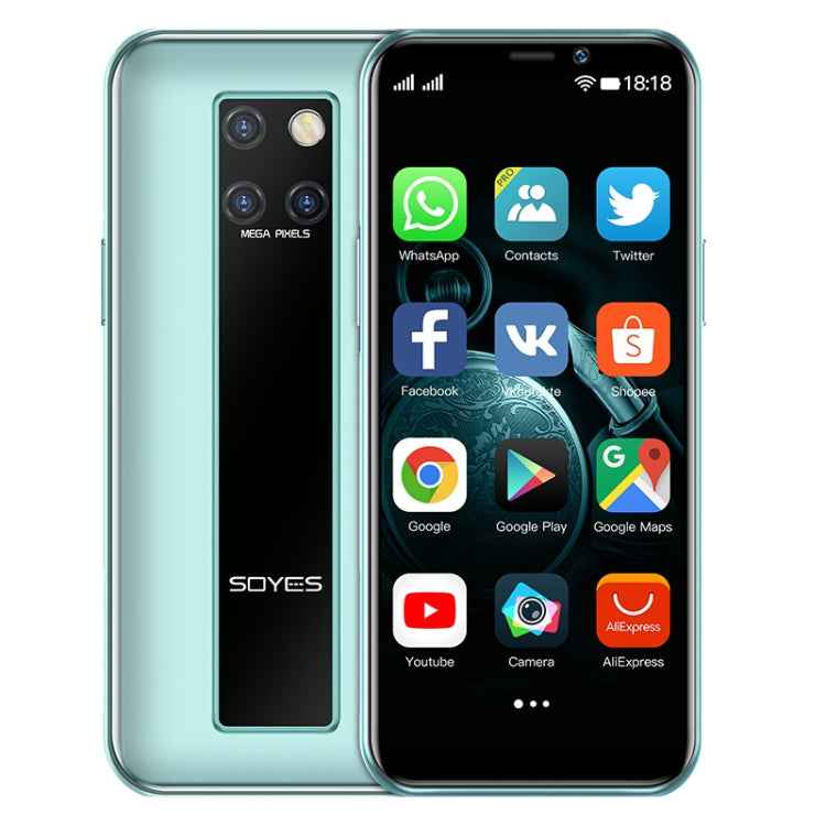 SOYES S10H Face Identification, 3.46 inch Android 9.0 MTK6739CW Quad Core up to 1.28GHz, Dual SIM, Bluetooth, WiFi, GPS, Network: 4G, 3GB+64GB, S10H 3GB+64GB