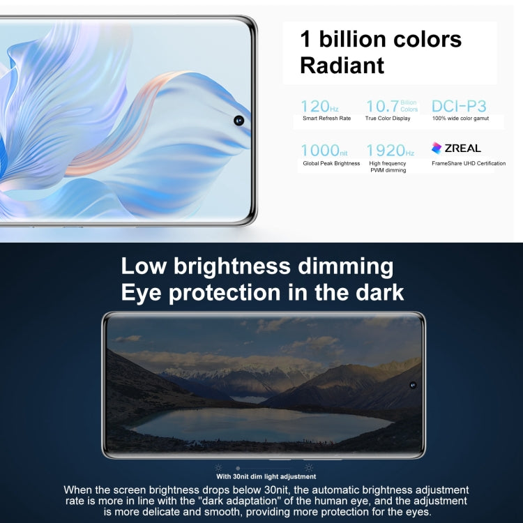 HONOR 80 5G Triple Back Cameras, Screen Fingerprint Identification, 6.67 inch Magic UI 7.0 Qualcomm Snapdragon 782G Octa Core up to 2.7GHz, Network: 5G, OTG, NFC, Not Support Google Play, Honor 80 5G, 8GB+256GB