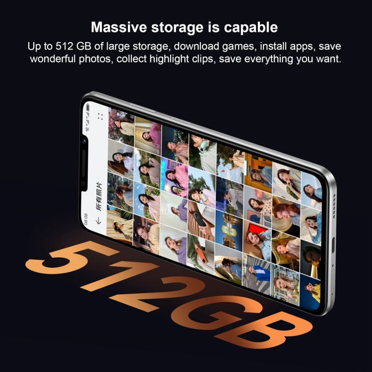 HUAWEI Enjoy 60X Dual Back Cameras, Side Fingerprint Identification, 7000mAh Battery, 6.95 inch HarmonyOS 3.0 Qualcomm Snapdragon 680 Octa Core 2.4GHz, Network: 4G, 512GB Black, 512GB Orange